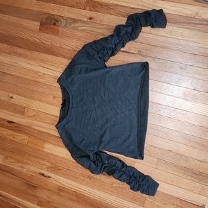 Derek Heart size small charcoal gray cropped sweatshirt